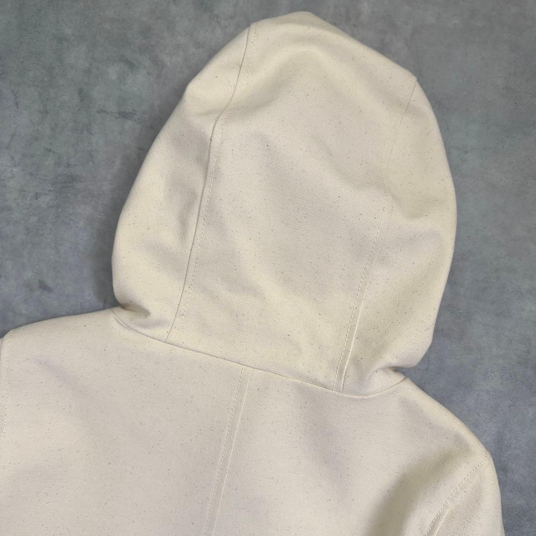 【CELINE】セリーヌ フードコットンスプリングコート 生成り 36ベルギー製