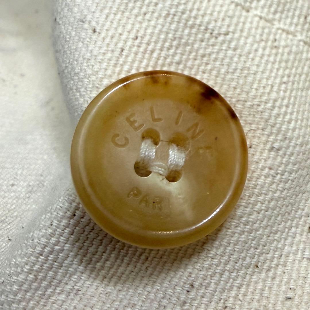 【CELINE】セリーヌ フードコットンスプリングコート 生成り 36ベルギー製