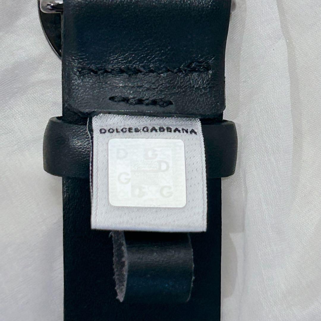 DOLCE&GABBANA D&G バックルベルト レザー メタル 黒 y2k