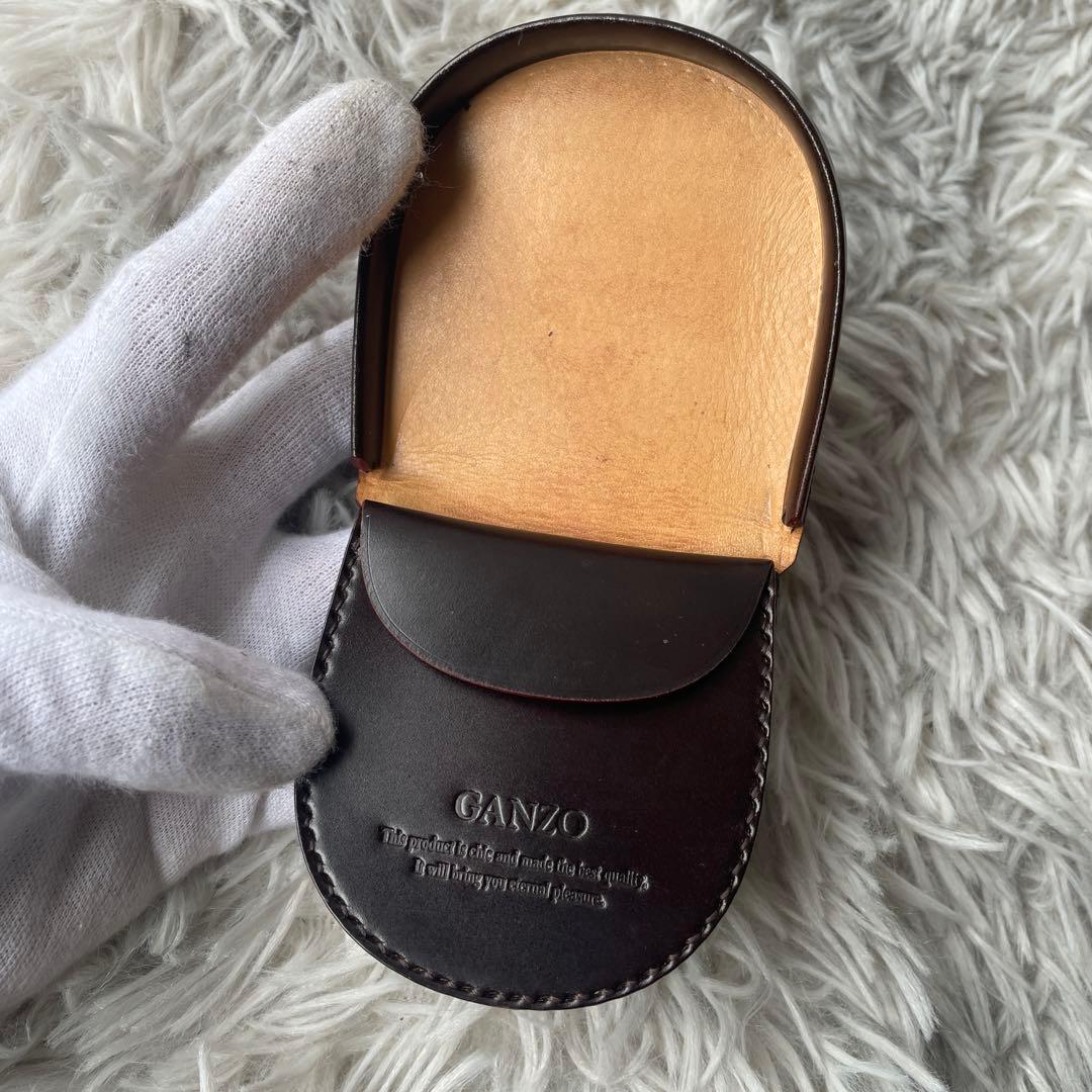 【極美品】ガンゾ 馬蹄 ケース コードバン