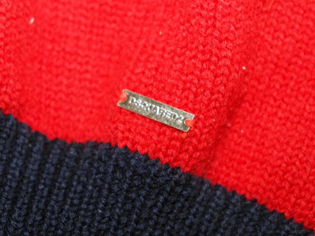 DSQUARED2 ディースクエアード 17AWノルディック柄厚手カーディガンL