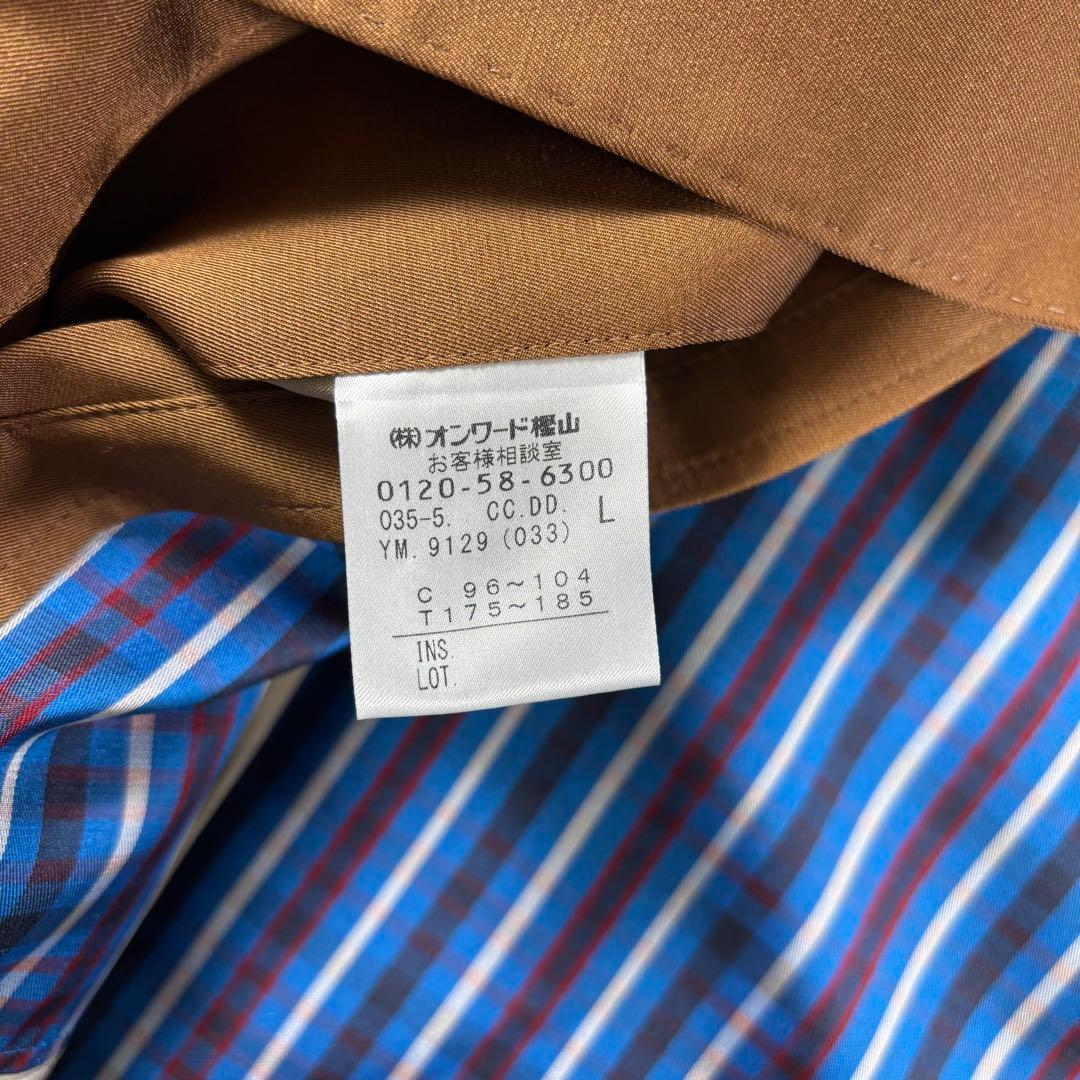 ✨希少✨DAKS ステンカラーコート シルク100% 裏地総柄 ブルー