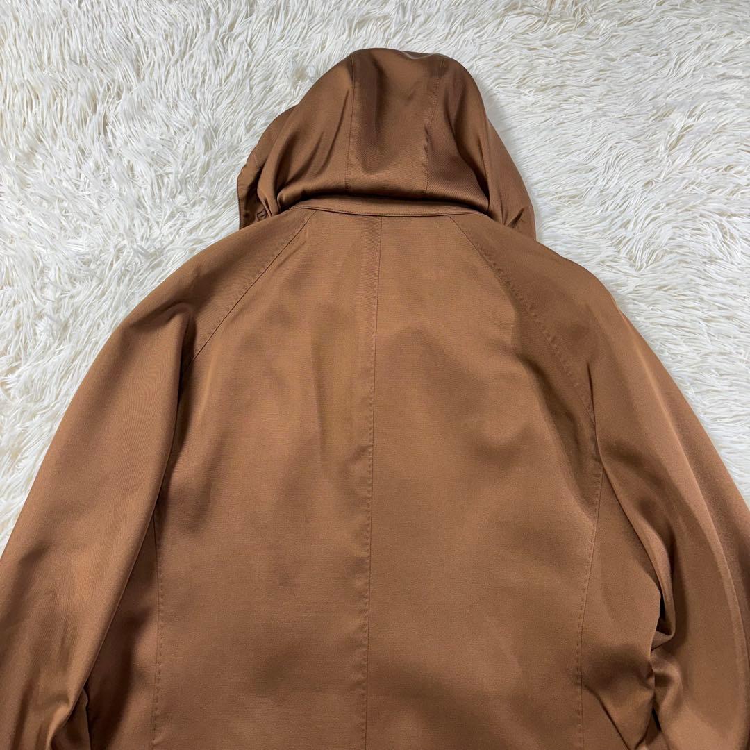 ✨希少✨DAKS ステンカラーコート シルク100% 裏地総柄 ブルー