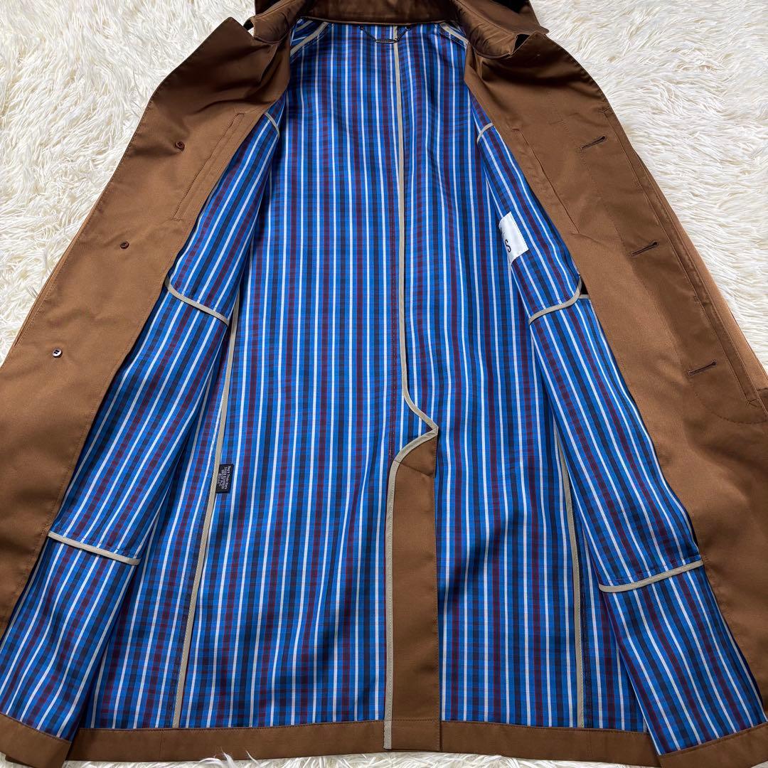 ✨希少✨DAKS ステンカラーコート シルク100% 裏地総柄 ブルー