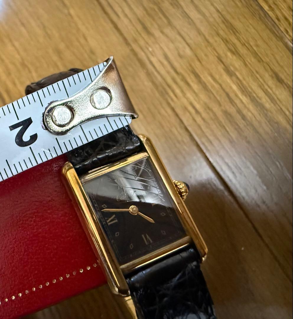 ★カルティエ　マストタンク　ブラック文字盤★レディース ヴィンテージ