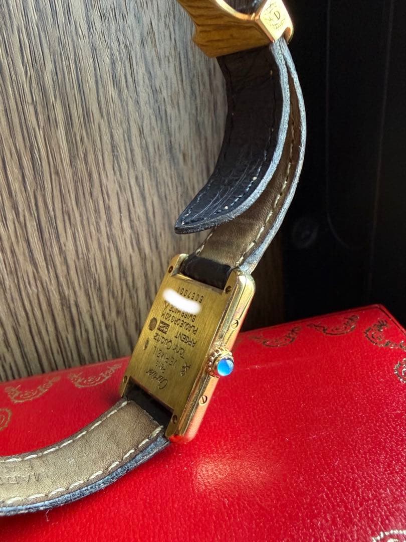 ★カルティエ　マストタンク　ブラック文字盤★レディース ヴィンテージ