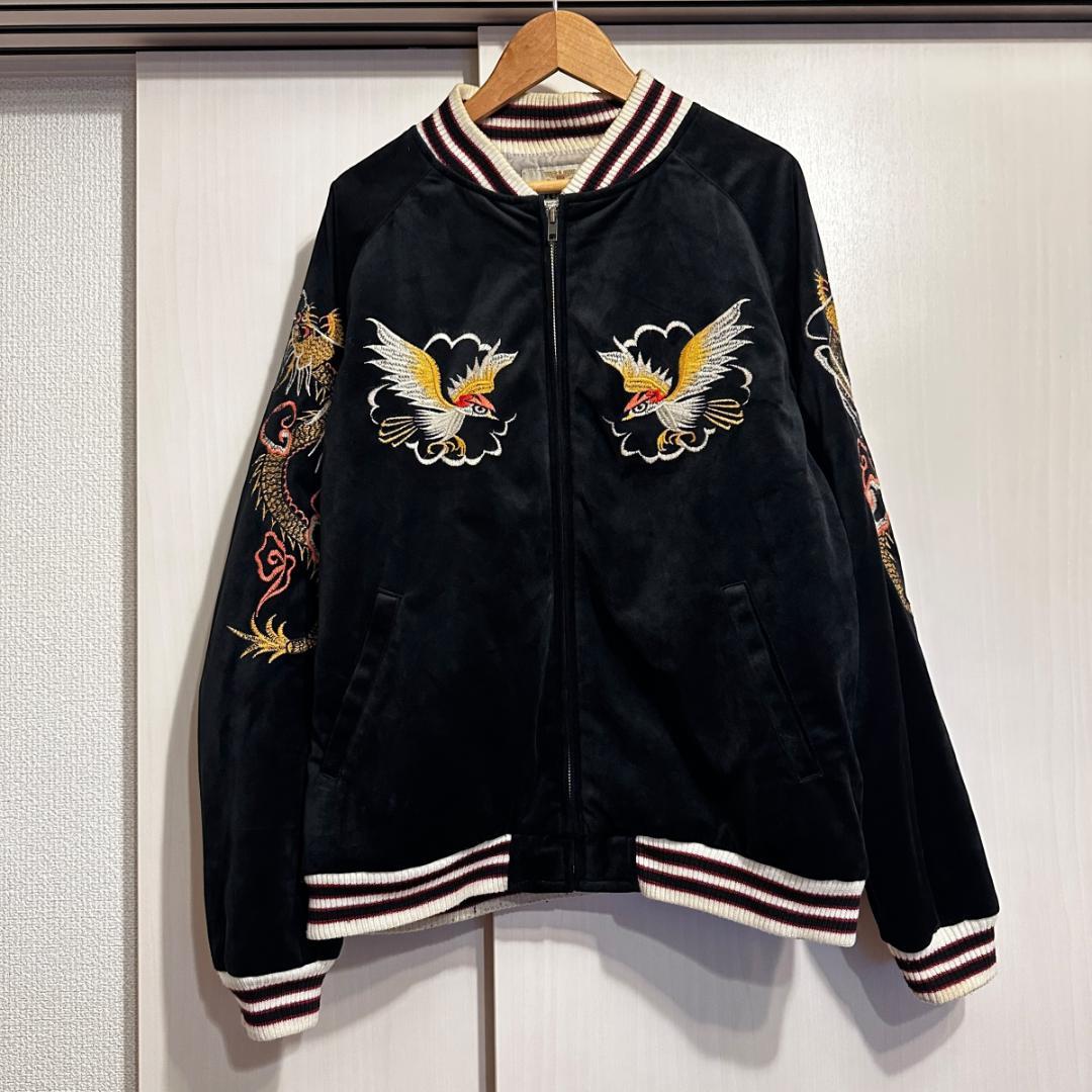 希少【HOUSTON】 スカジャン ブラック Mサイズ / HR058