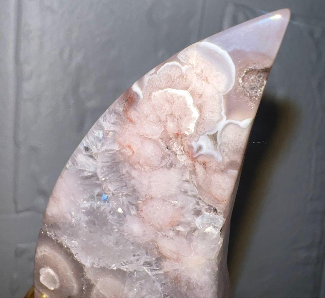 M⭐️月⭐️ピンクアメジスト⭐️桜瑪瑙⭐️花瑪瑙⭐️チェリーブロッサム⭐️フラワーアゲート⭐️