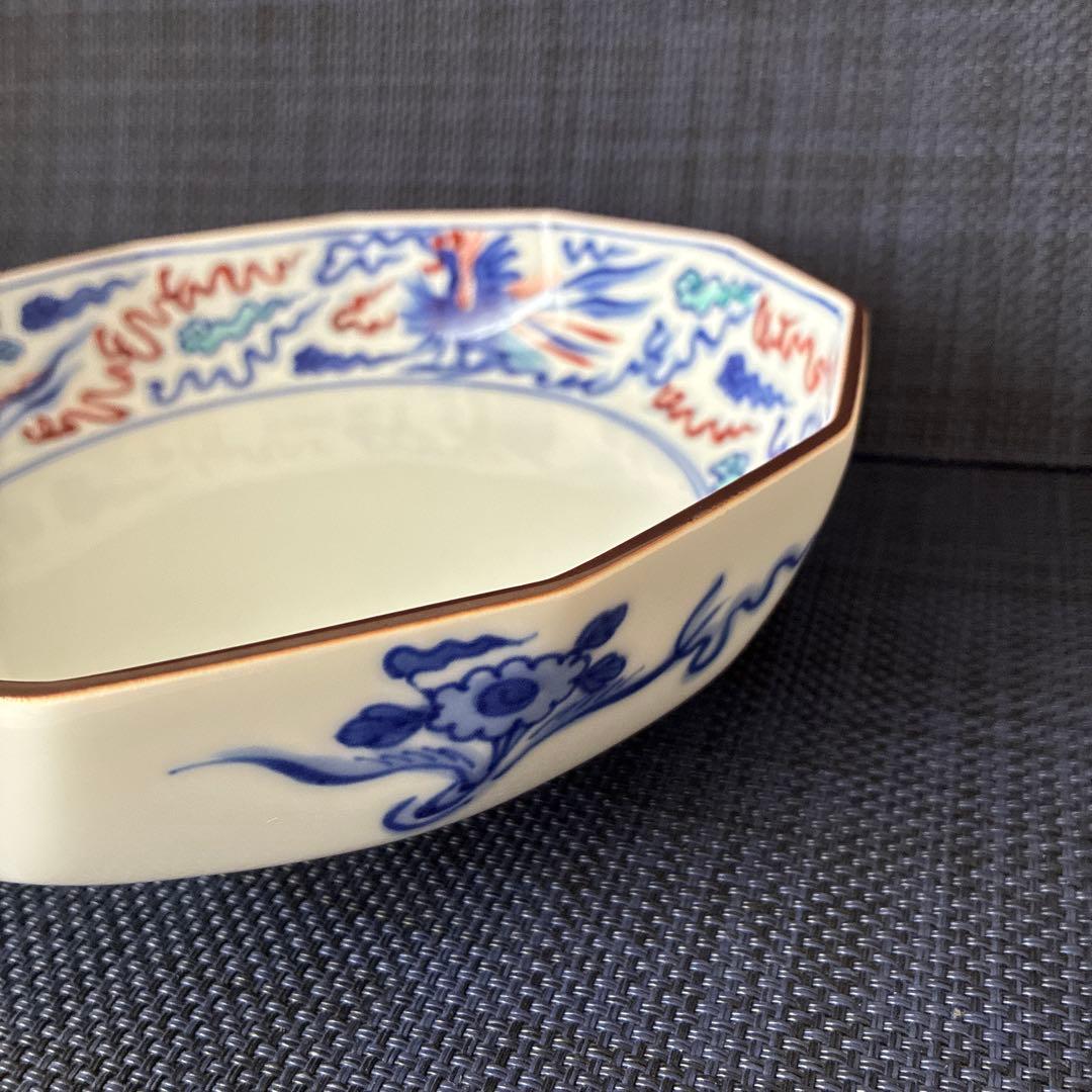 十四代辻常陸　染錦龍鳳凰文　12角