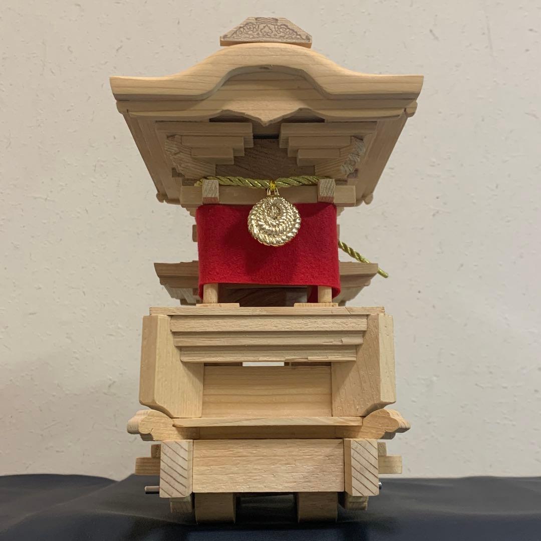 だんじり　下地車　模型　木製　ミニチュア