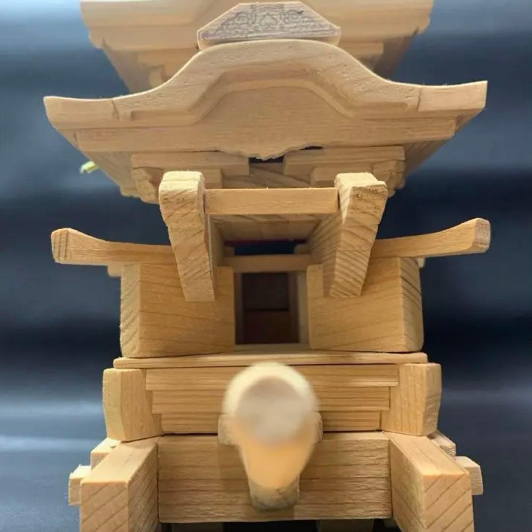 だんじり　下地車　模型　木製　ミニチュア