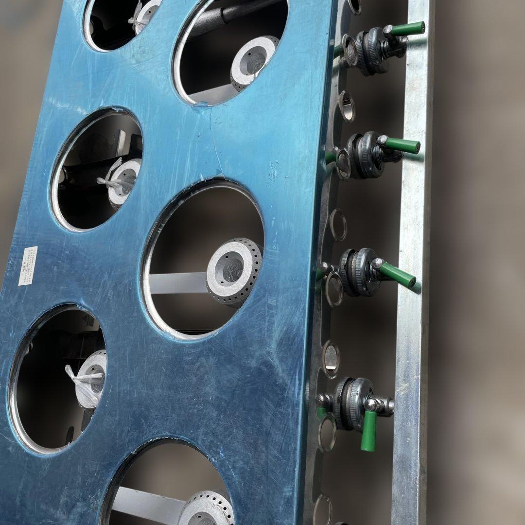 ステンレス製 6バーナー ガスコンロ