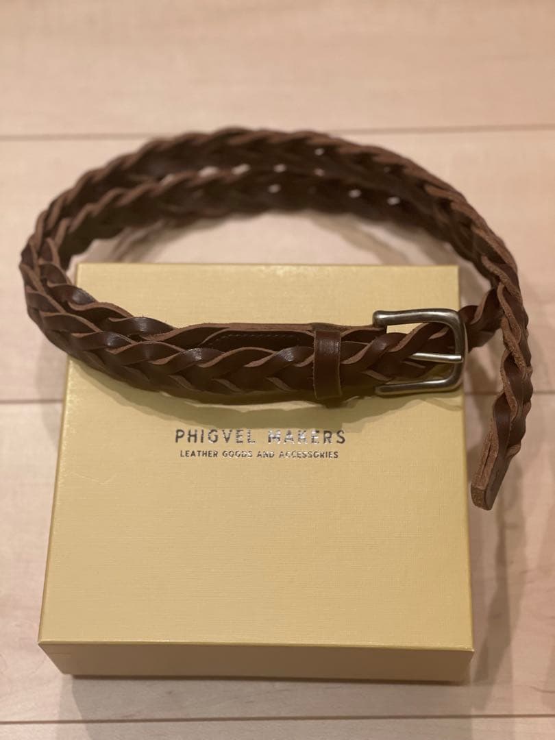 PHIGVEL phigvel フィグベル Leather Mesh Belt