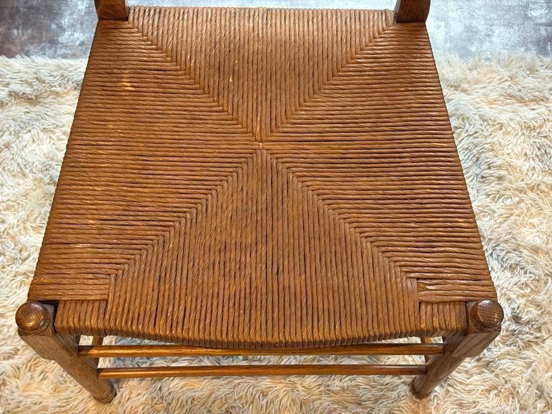 ①　アンティーク　ヴィンテージ　オリバー　ラッシュシート　ハイバックチェア　GZ