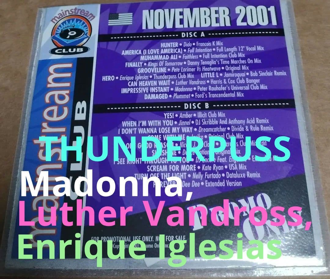 洋楽 Thunderpuss,Madonna,Luther Vandross,
