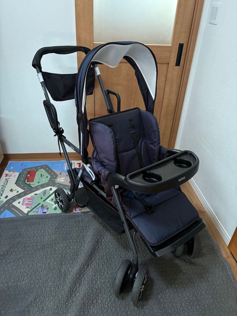 カトージ　二人乗り　ベビーカー　送料込
