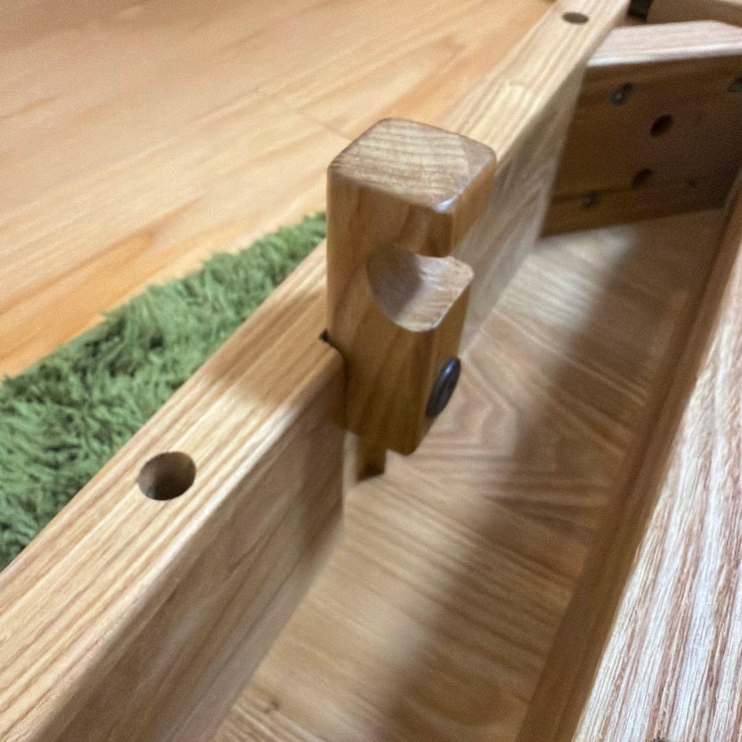 無印良品　タモ材デスク