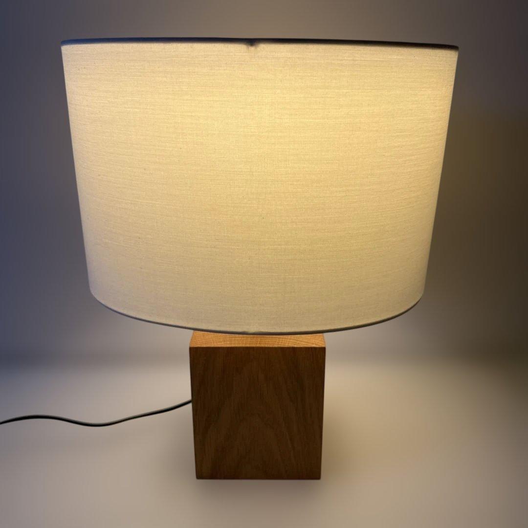 無印良品 MJ-SOSA スタンドライト用オーク材スタンド 楕円型シェード