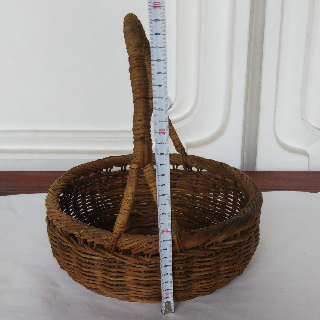 アケビ 蔓(つる) 篭 バスケット