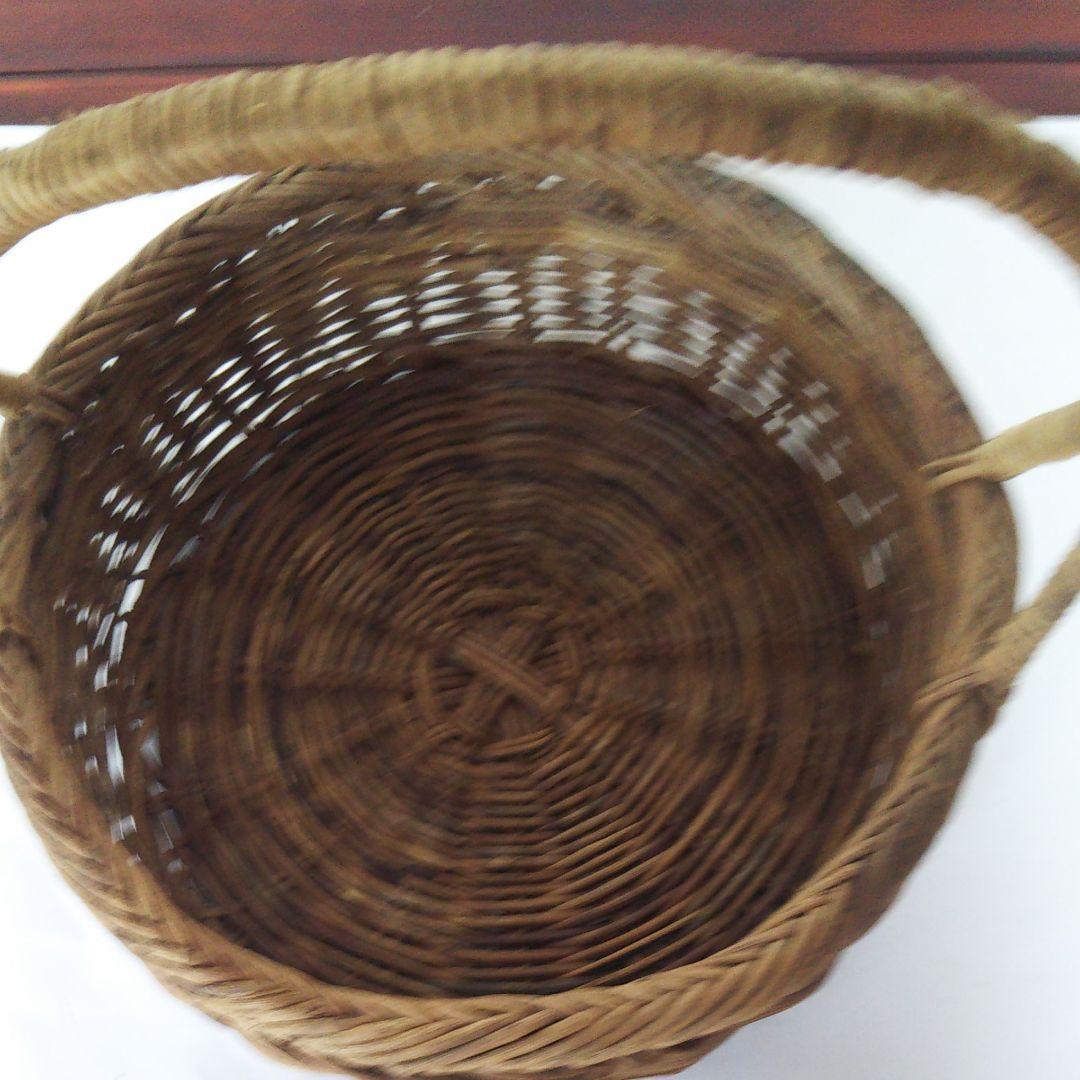 アケビ 蔓(つる) 篭 バスケット