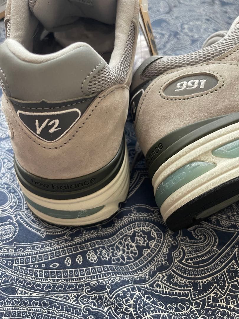 New Balance 991 V2 グレー スニーカー　イングランド