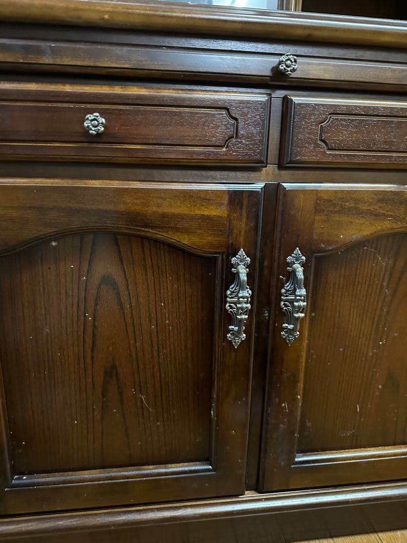 カリモクカグ カリモク キッチン用 棚 アンティーク 木製キャビネット