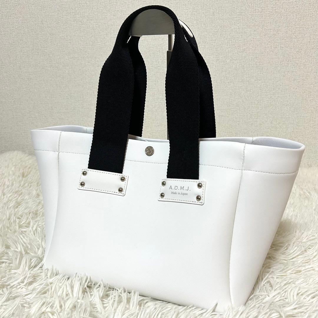 極美品✨ADMJ 2022年購入 デイリートート サイドロゴ✨トートバッグ