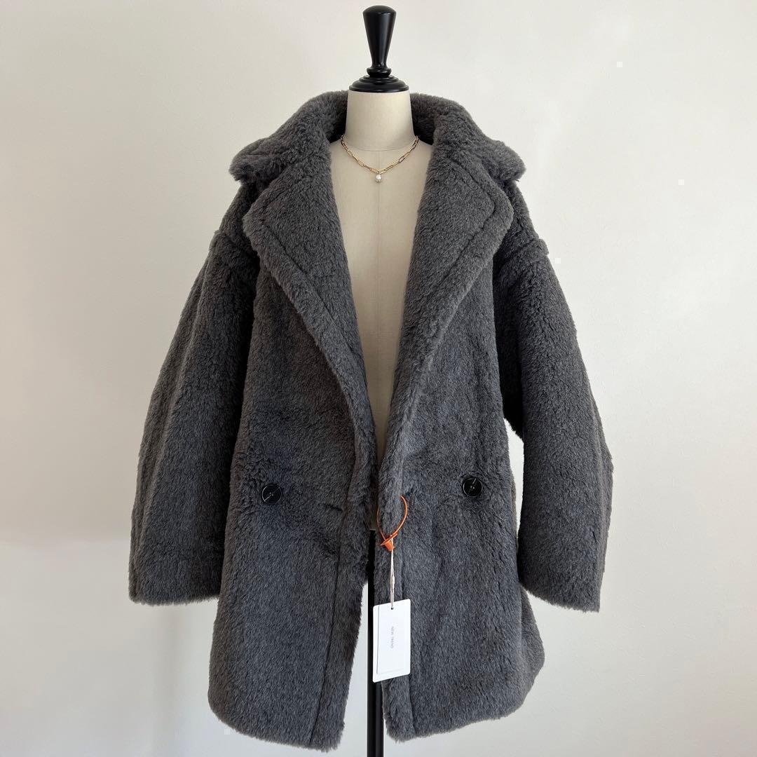 新型 最新作❗️新品未使用ベアショート丈 テディコート グレー
