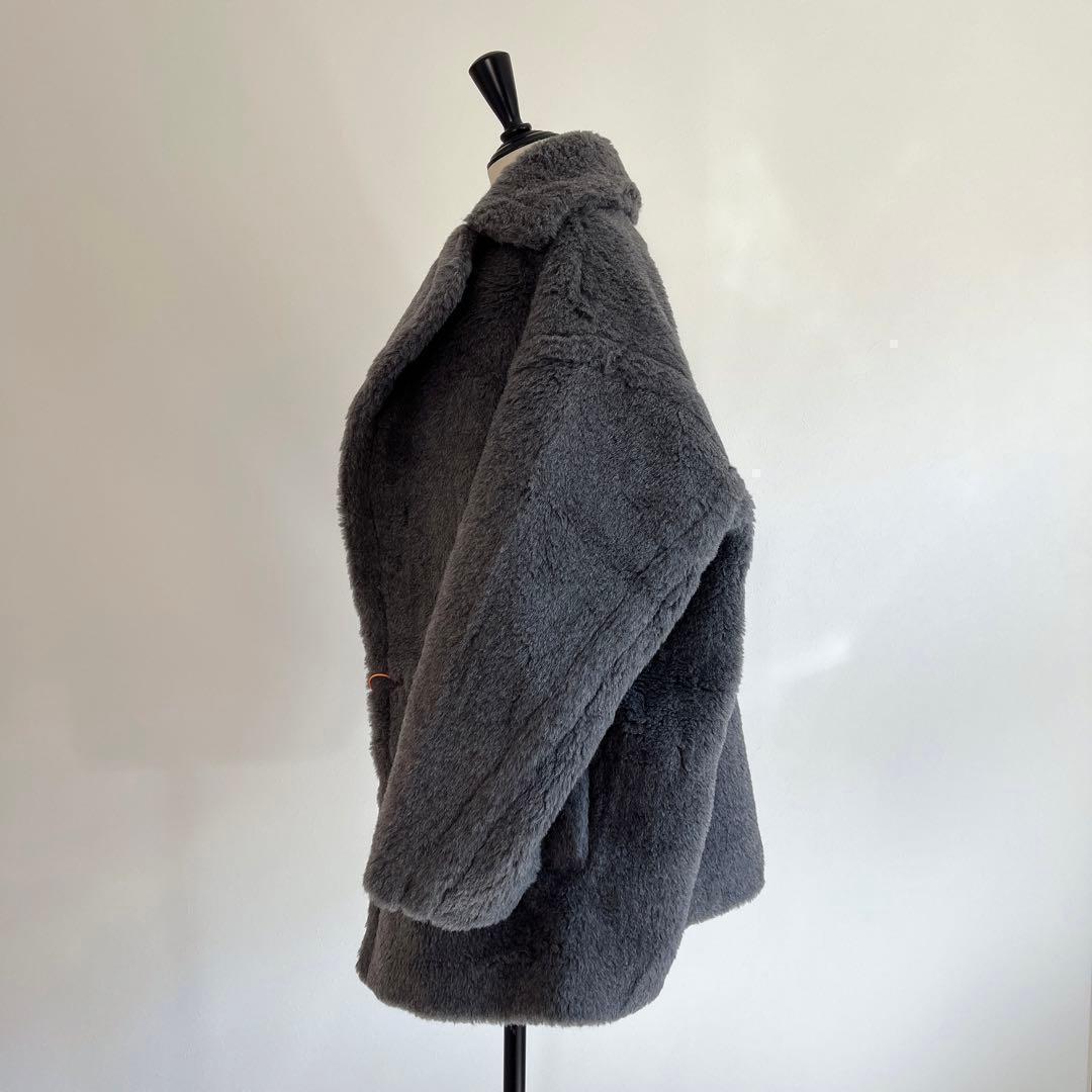 新型 最新作❗️新品未使用ベアショート丈 テディコート グレー