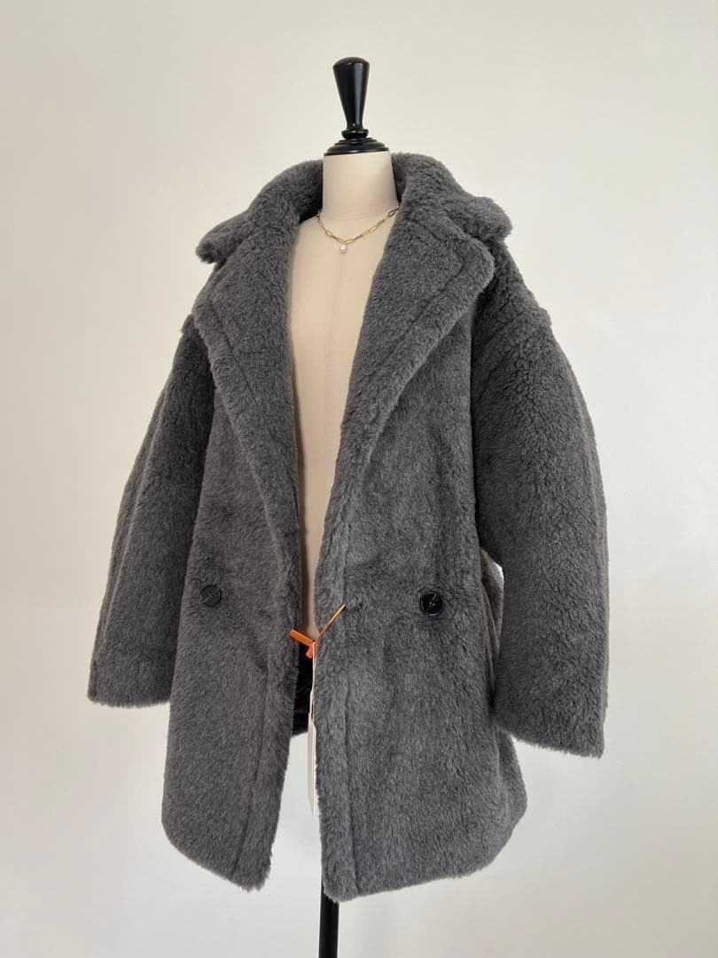 新型 最新作❗️新品未使用ベアショート丈 テディコート グレー