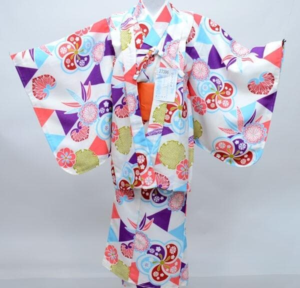 着物 5点セット 女児 115～125cm 7歳～8 はなごろも NO27396