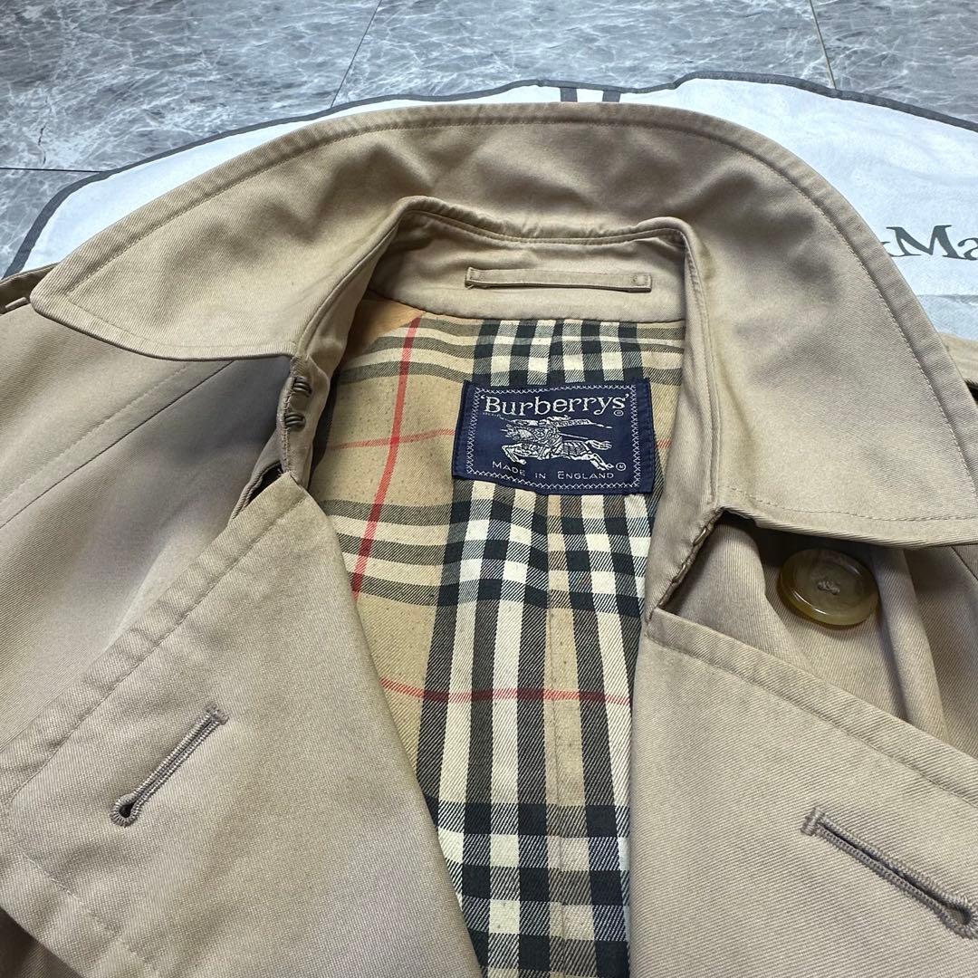 バーバリー　トレンチコート　ベルト付　ノバチェック ハニーベージュ