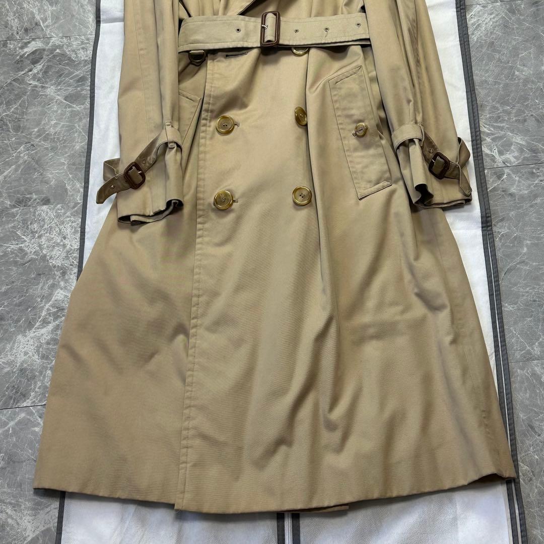 バーバリー　トレンチコート　ベルト付　ノバチェック ハニーベージュ