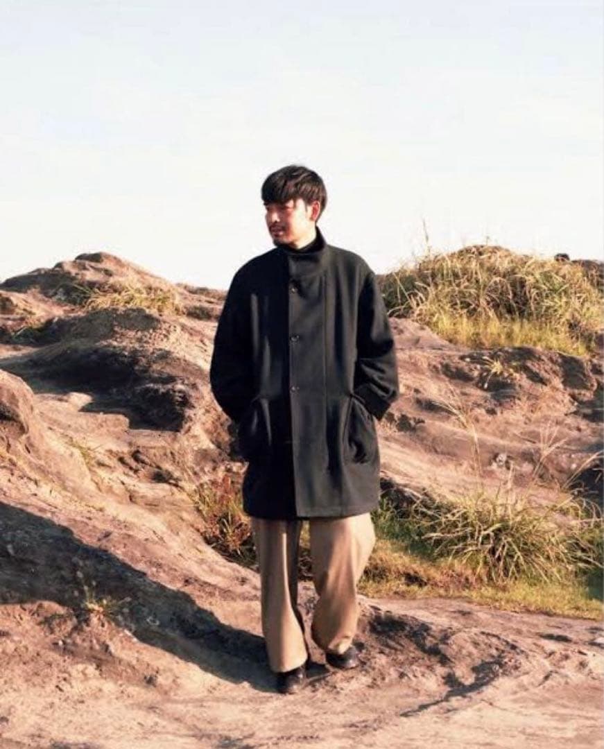 kaptain sunshine タッサーシルクツイードコート 別注