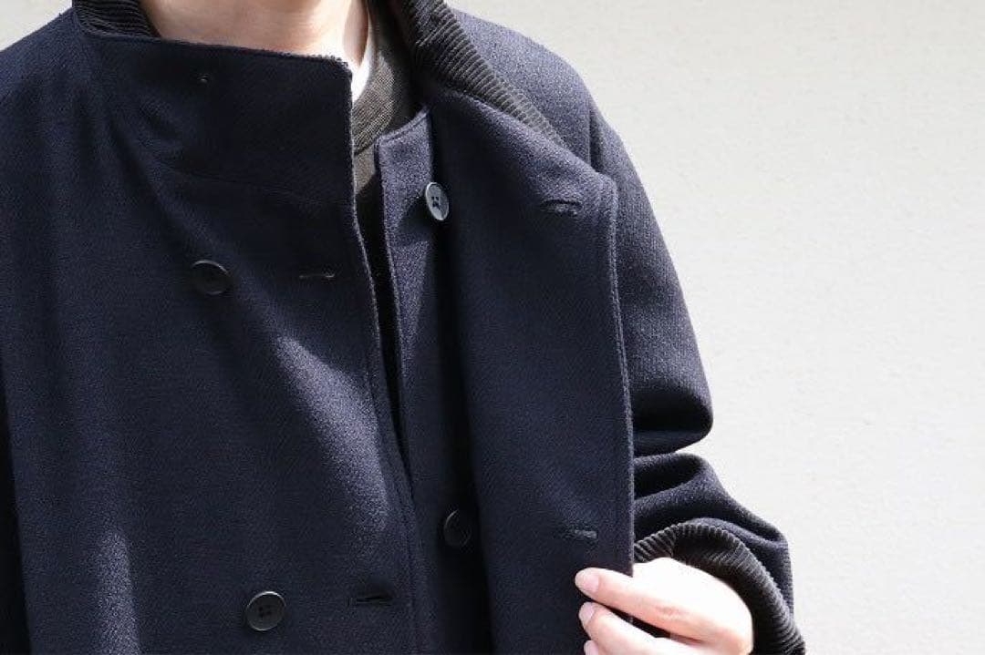 kaptain sunshine タッサーシルクツイードコート 別注