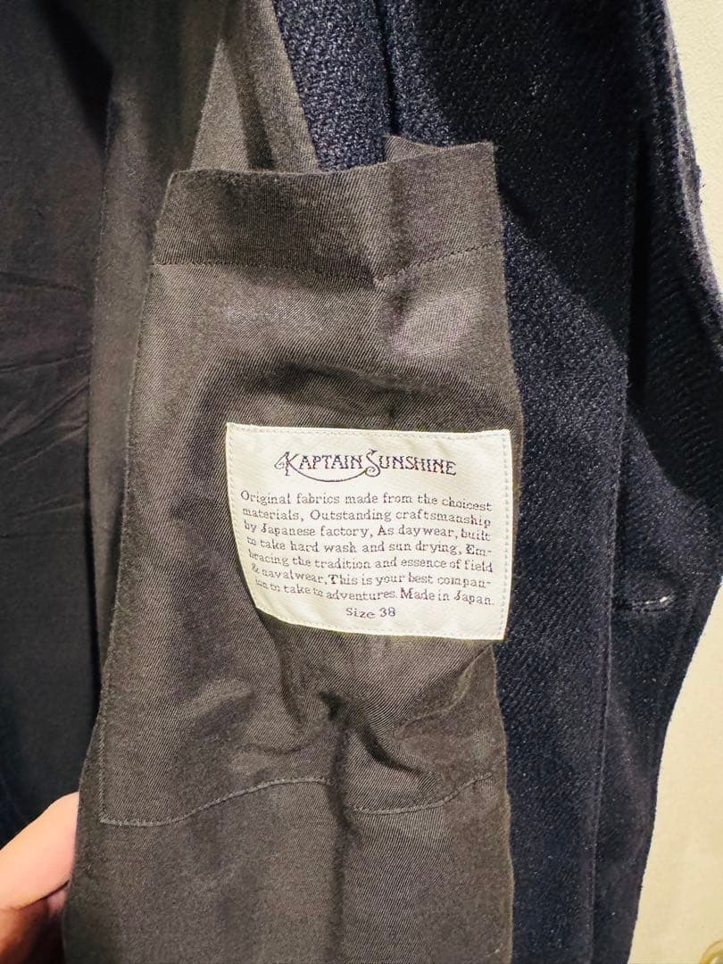 kaptain sunshine タッサーシルクツイードコート 別注
