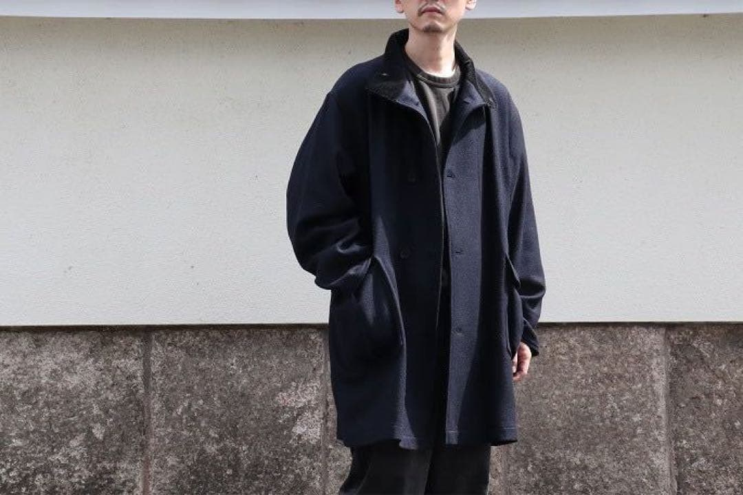 kaptain sunshine タッサーシルクツイードコート 別注