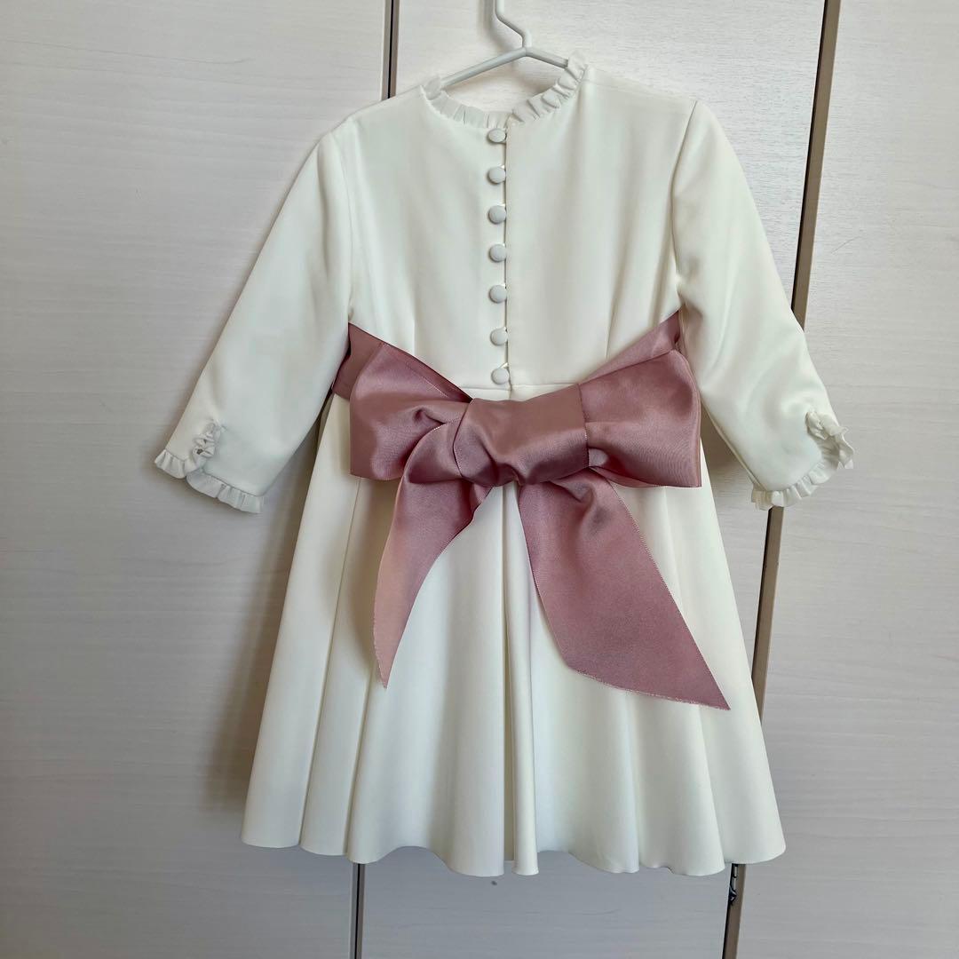 Amaia Kids アマイアキッズ セレモニードレス　ホワイト　ピンク　結婚式