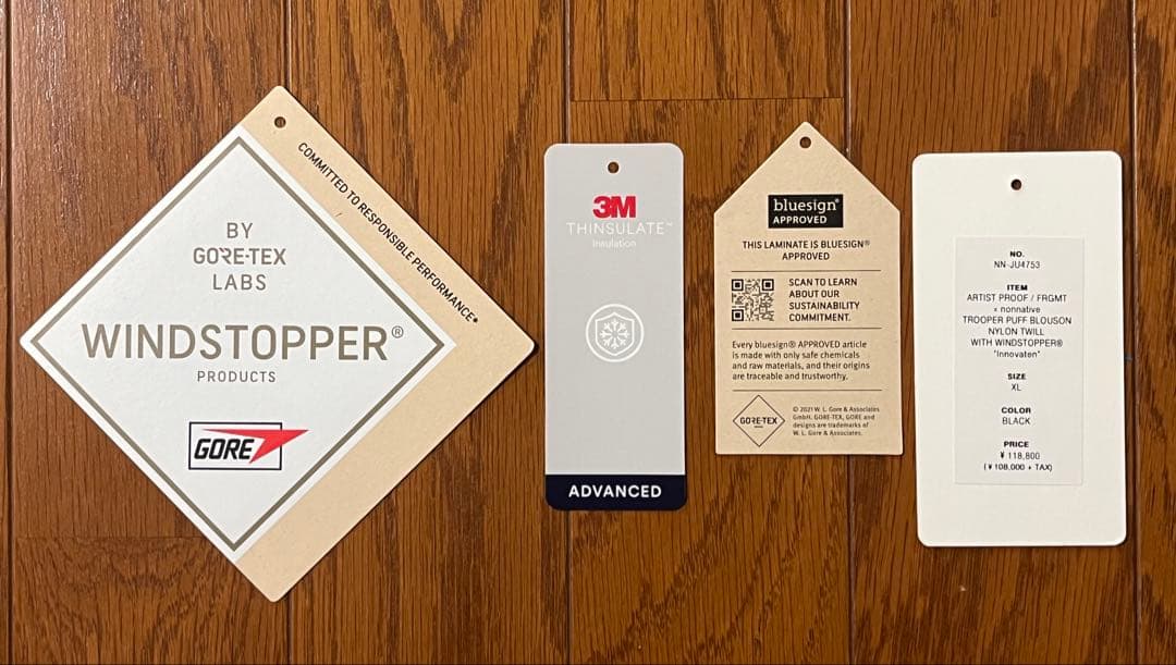 ARTISTPROOF×FRGMT×nonnative ma-1XL 藤原ヒロシ