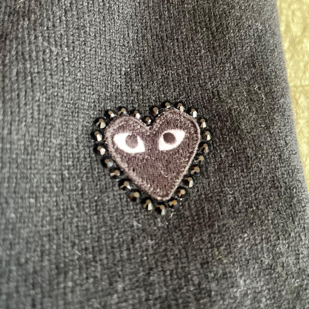 play comme des garçon 丸首ニットカーディガン