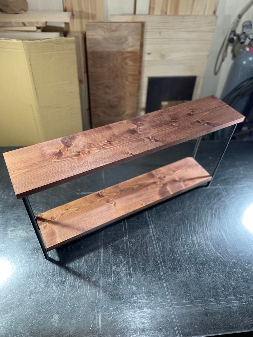 アイアンラック　ハンドメイド　オーダーメイド　アイアン家具　男前家具　送料込み