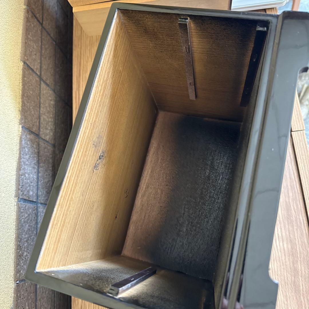 木製小物入れ　山中漆器