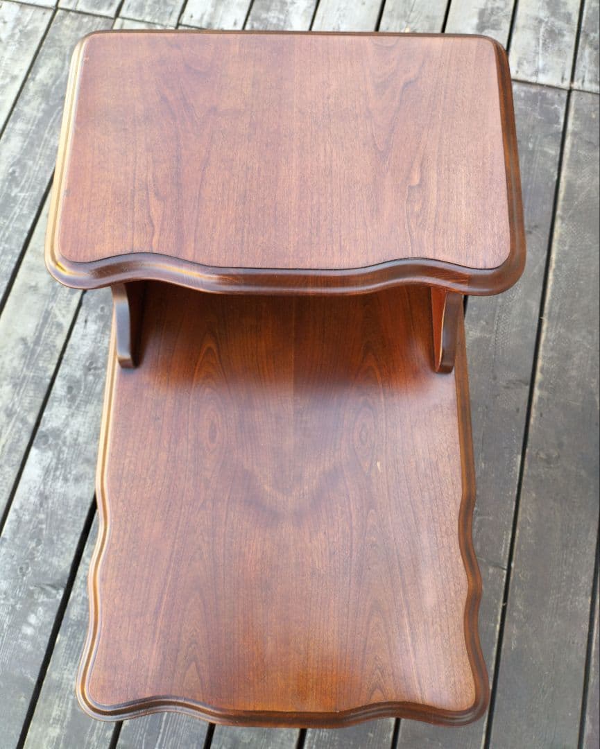 M♦年末Sale東名 希少　US製　ウッド エンドテーブル　サイドテーブル