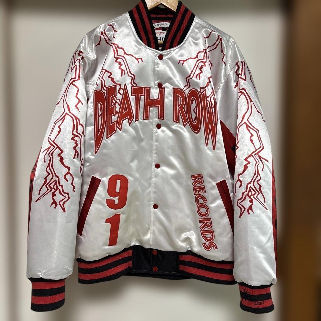 Death Row Satin Jacket White デスロウ　ジャケット