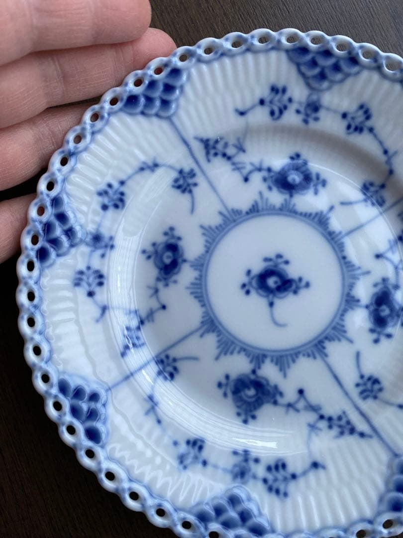 ロイヤルコペンハーゲンブルーフルーテッドフルレース1/1088③