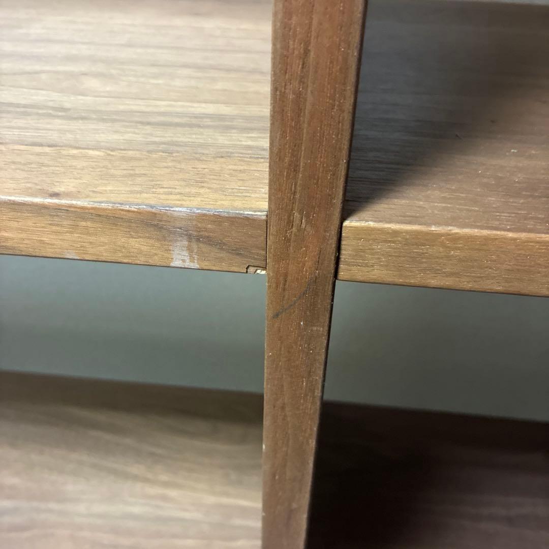 無印良品　スタッキングシェルフ　ウォールナット