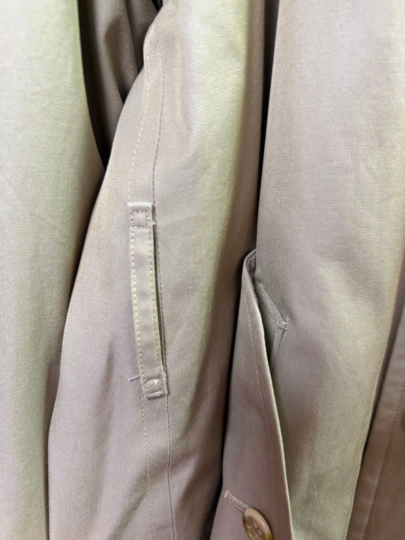 80s Burberrys トレンチコート 一枚袖 2枚襟 ライナーあり