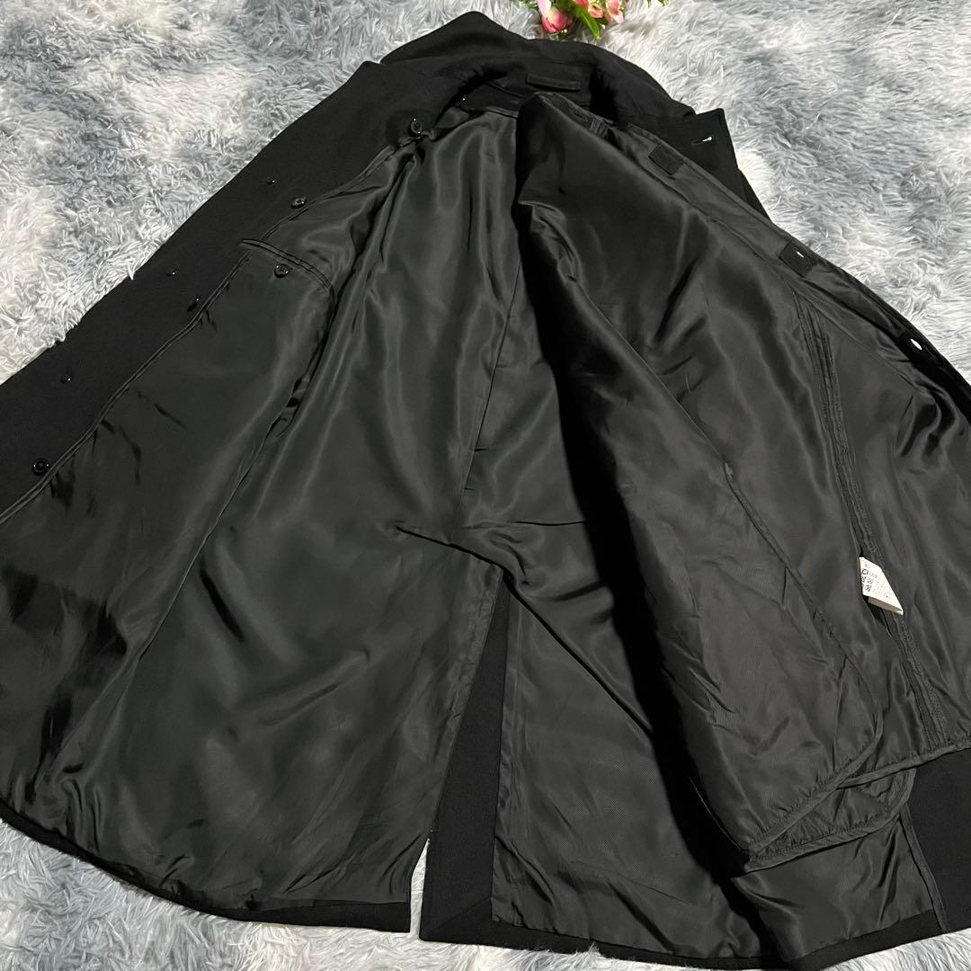 美品　エディフィス　ロロピアーナ　ステンカラーコート　中綿ライナー　フード　44