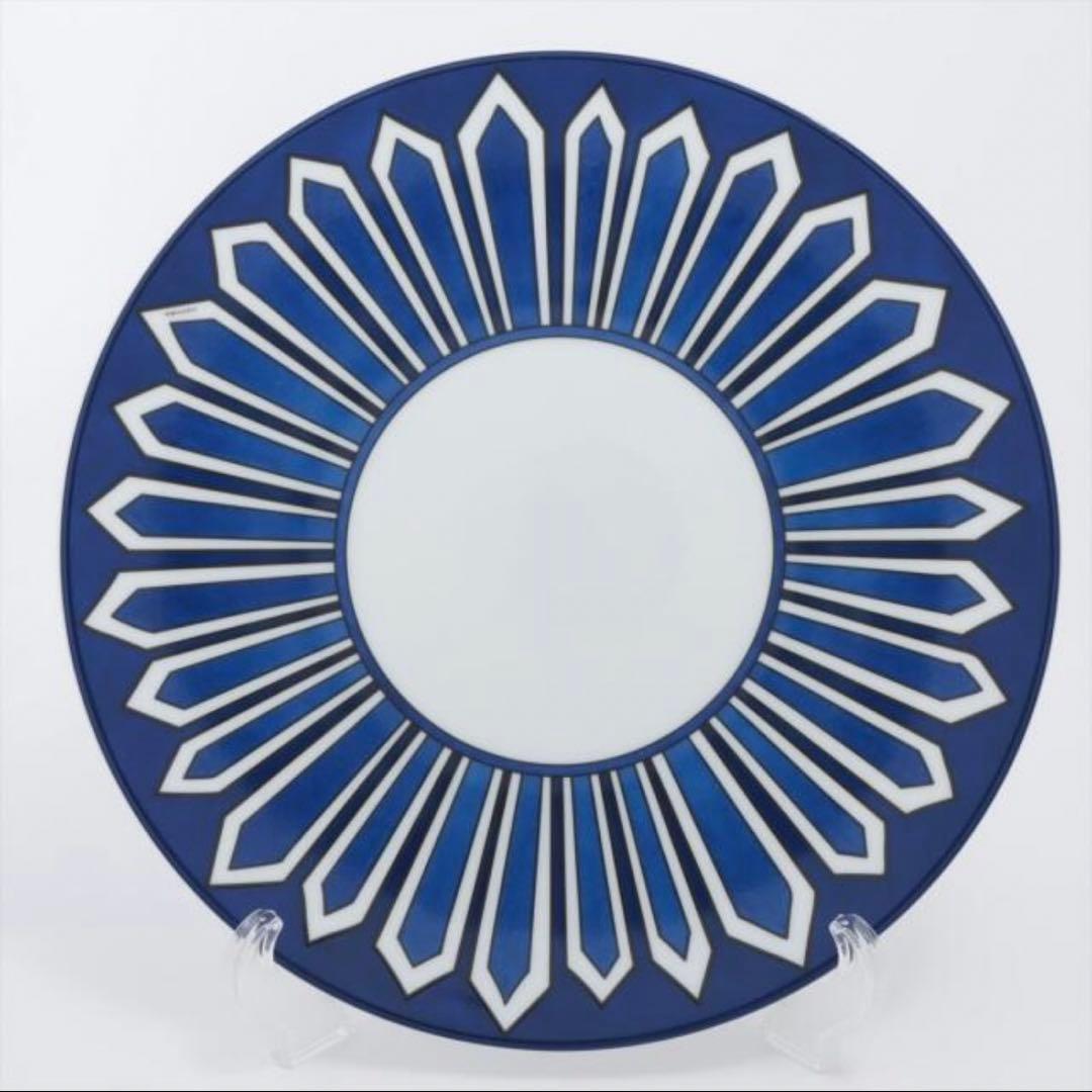 エルメス　ブルーダイユール　ディナープレート