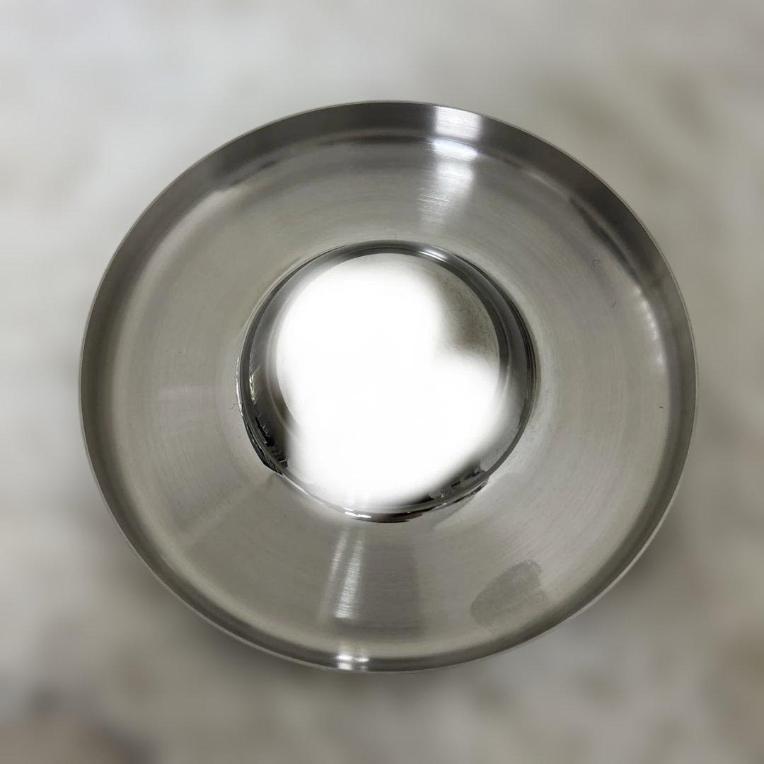 CHRISTOFLE 円形　ステンレス灰皿 21cm 鏡面仕上げ　アッシュトレー